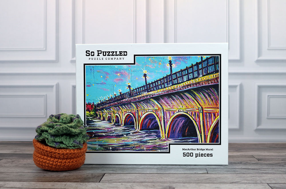 MacArthur Bridge Mural - 500 Piece Jigsaw Puzzle - Image 4